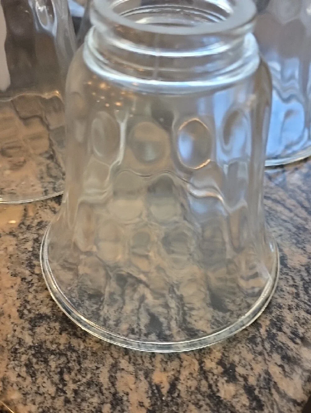 Textured Clear Glass Lantern Shade (Clear)